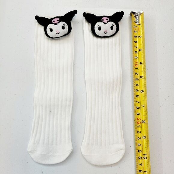2/$20 Brand New Black/White Kuromi Socks Kids - Picture 6 of 6